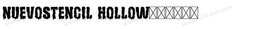 nuevostencil hollow字体转换